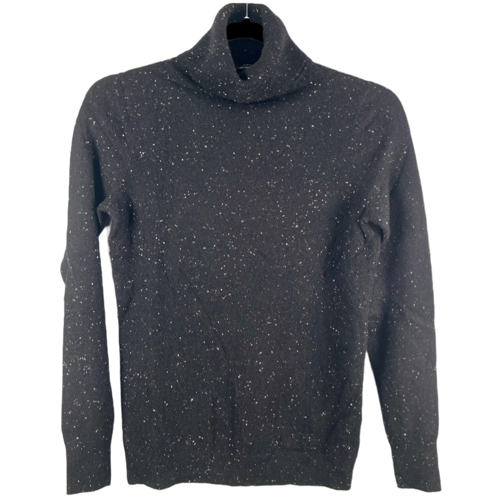 TALBOTS TURTLENECK CASHMERE SWEATER | Size: XS | Color: Speckled Black